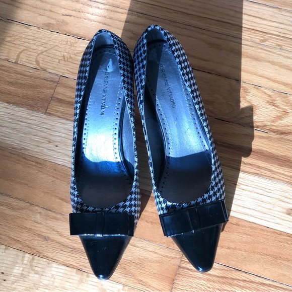 NWT Houndstooth/Patent Low Pump Size 10 - Picture 1 of 3